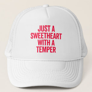 Sötnota med en Temper Funny-citat Keps