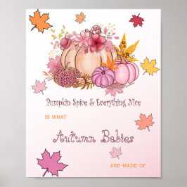 Sötnoting Little Pumpking Girl Spice & Nice Rosa F Poster
