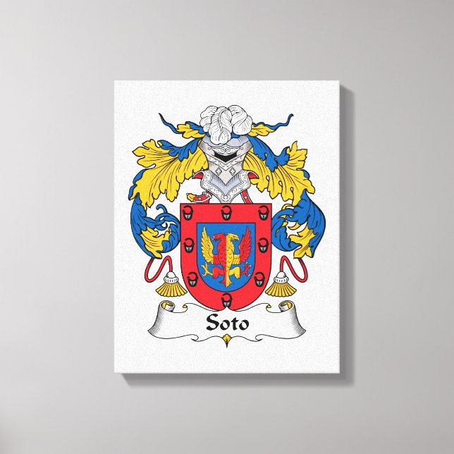 Soto Family Crest Canvastryck (Framsida)
