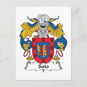 Soto Family Crest Vykort