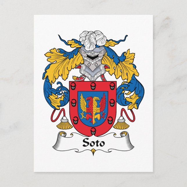 Soto Family Crest Vykort (Framsida)