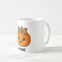 SötOrange Liten Pumpa Halloween Anpassa Namn