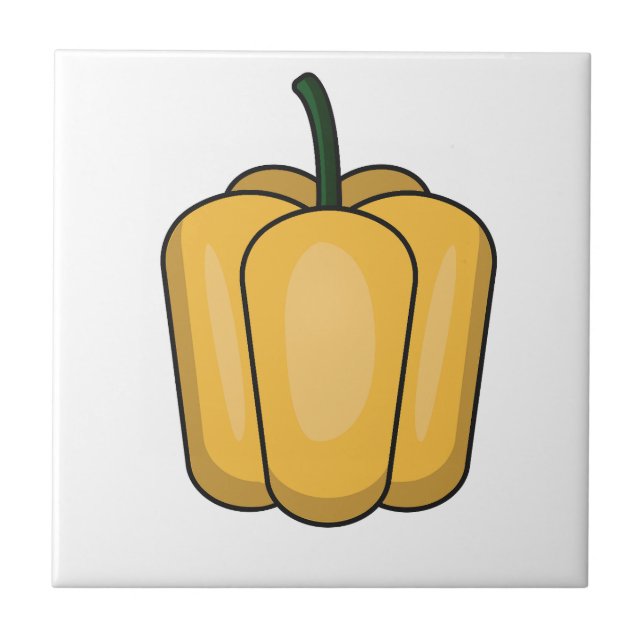 Sötpaprika mönster kakelplatta (Framsidan)