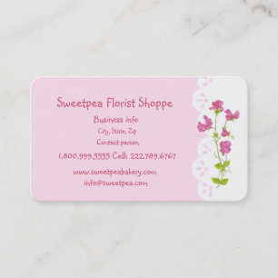 Sötpea Florist Shoppe Flower Anpassa Visitkort