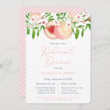 Sötpersikodyna söder Bröllop Rehearsal Middag