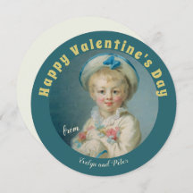 Sötpojke Pierrot Fragonard CC1074 Valentine Card