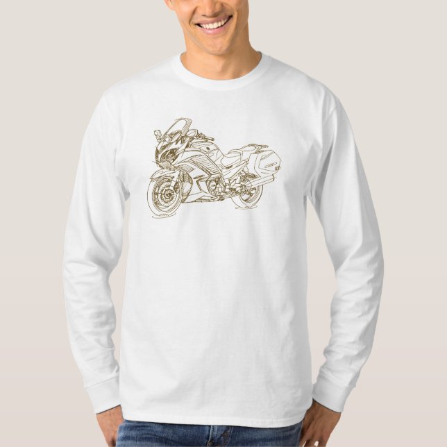 Sötpotatis FJR1300 2013 Tee Shirt (Framsida)