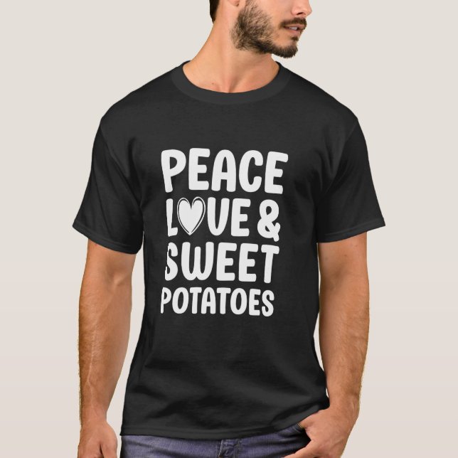 Sötpotatis I Kärlek Sötpotatis - underbart mat T Shirt (Framsida)