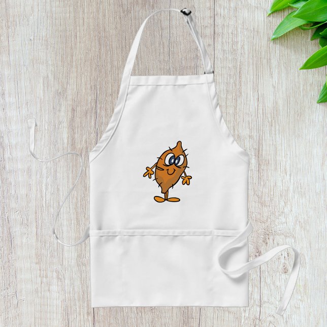 Sötpotatis Karaktär Glad Yam Kawaii Förkläde (Skapare uppladdad)