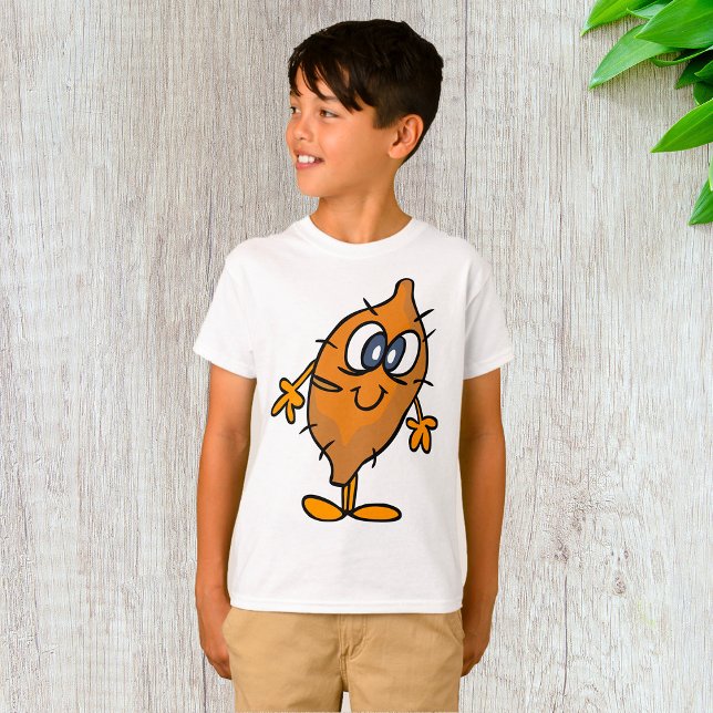 Sötpotatis Karaktär Glad Yam Kawaii T Shirt (Skapare uppladdad)