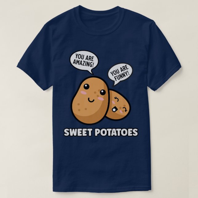 Sötpotatis Lusnyj Mat Positiv Offert Vegetabiliska T Shirt (Design framsida)