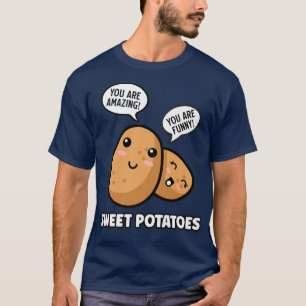 Sötpotatis Lusnyj Mat Positiv Offert Vegetabiliska T Shirt