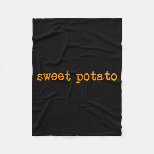 Sötpotatis och en slags oartig potatis  fleecefilt (Framsidan)