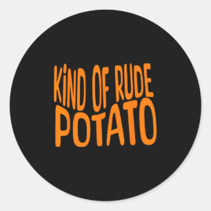 Sötpotatis och en slags oartig potatis, Thanksgivi Runt Klistermärke