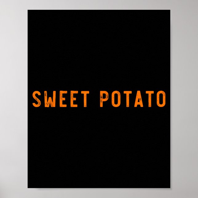 Sötpotatisis lite oartig potatis rolig Thanksgivin Poster (Framsidan)
