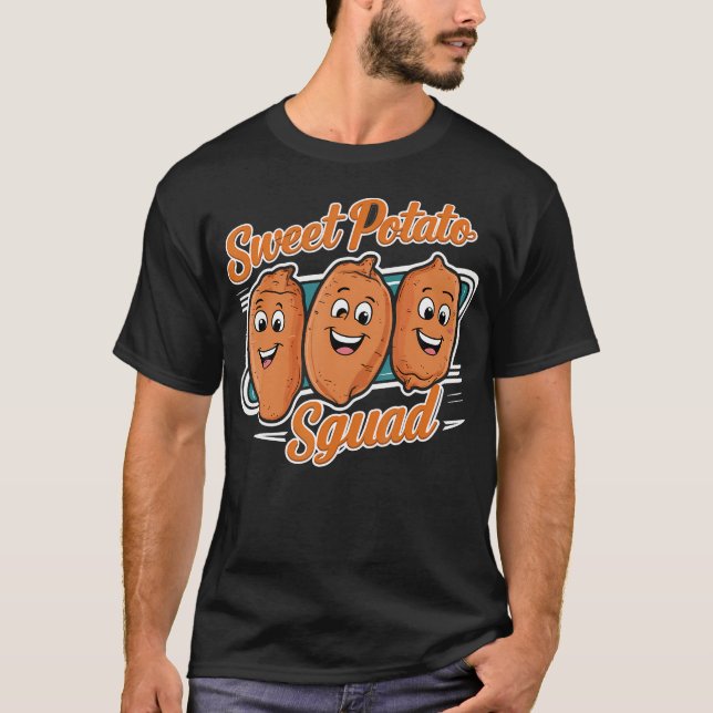 Sötpotatiskvadden Sötpotatis Grönsak Swee T Shirt (Framsida)