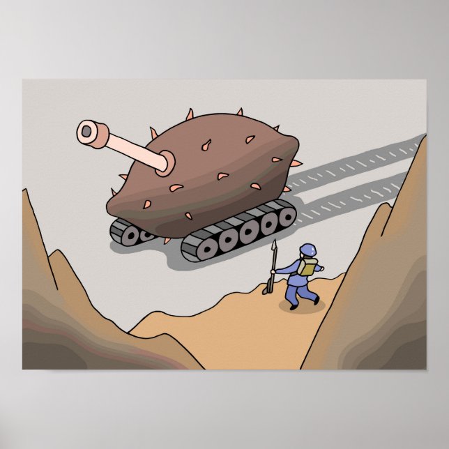 Sötpotatistankar marscherar framåt. poster (Framsidan)