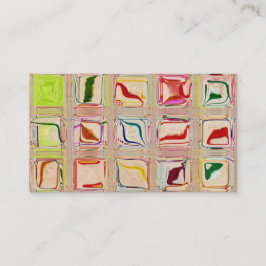 Sötsaken belägger med tegel den Glass mosaiska Visitkort