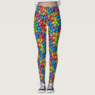 Sötsaker, godis, bubbelgum, bakgrund leggings