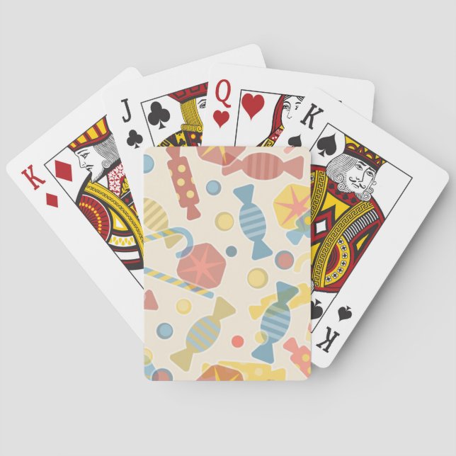 Sötsaker och godismönster casinokort (Baksidan)