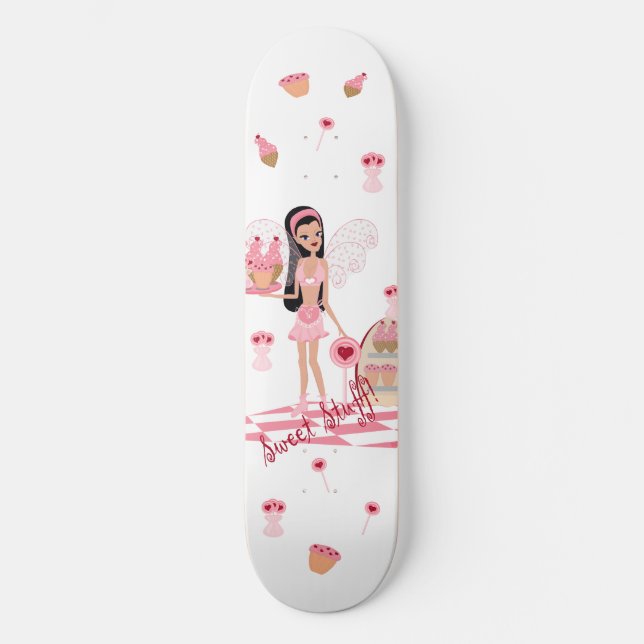 Sötsaker Shoppe Fairy White Skateboard (Framsida)