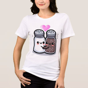Sötsalt och Pepper Kärlek Design T Shirt
