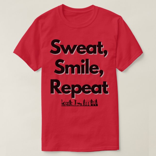 Sötsjömil Upprepa design T Shirt (Design framsida)
