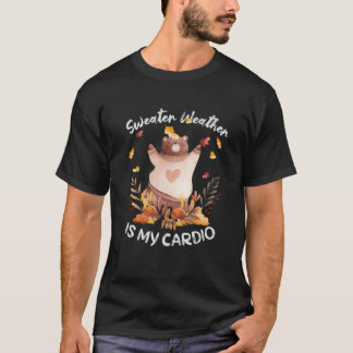 Sötsjöväder är min Mysiga kardiosäsong Lycklig-fal T Shirt