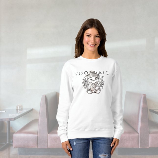 Sötskjorta för Anpassningsbar av spånadslin T Shirt (Cute Custom Football Sweatshirt)