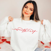 Sötskjorta för Cute Sweatshirts på hjärtans dag