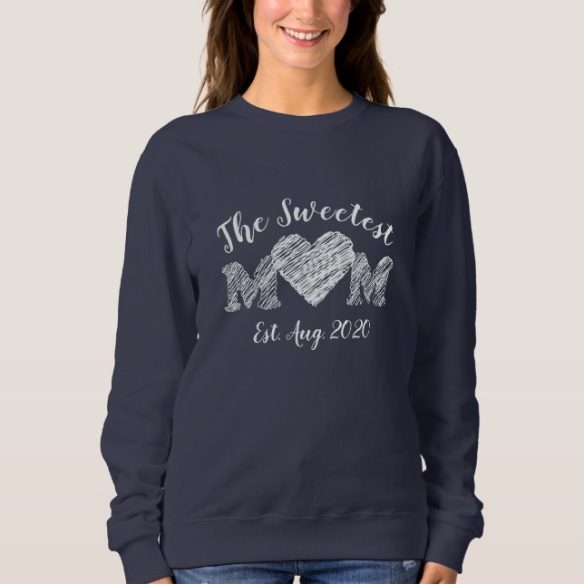 Sötskjorta för Mamma eller hustru med hjärtform T Shirt (Framsida)