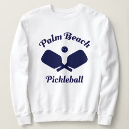 Sötskjorta för marin Handflatan Beach Pickleball T Shirt