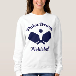 Sötskjorta för marin Handflatan Beach Pickleball T Shirt