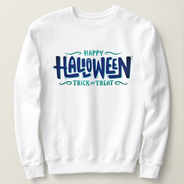 Sötskjorta happy halloween Bus eller godis T Shirt (Design framsida)