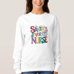 Sötskjorta, Hoodie - Nurse - Santa T Shirt