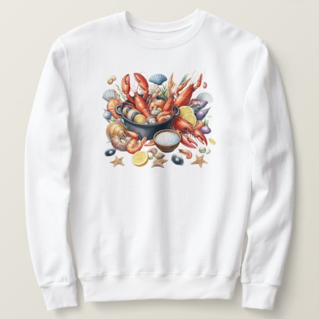 Sötskjorta Lång Ärmad Tröja (Design framsida)