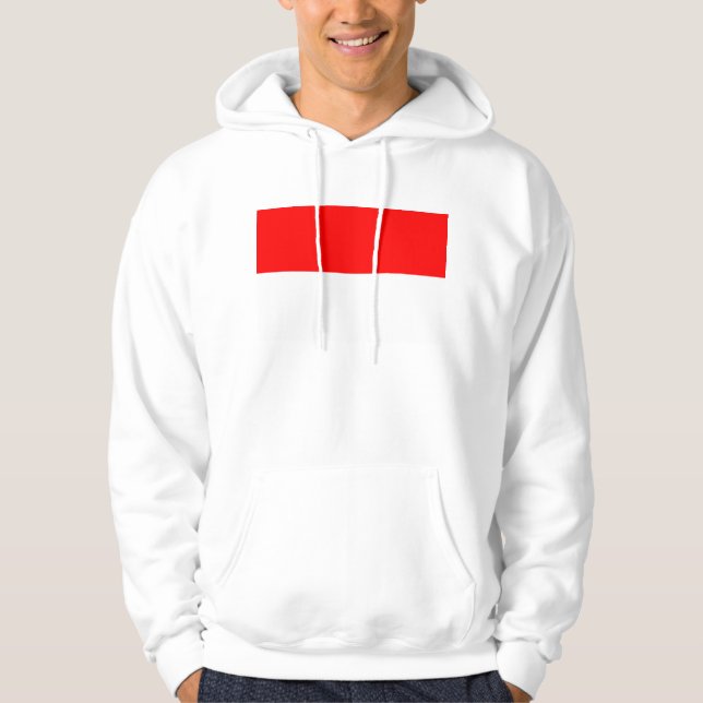 Sötskjorta med Flagga från Indonesien Hoodie (Framsida)