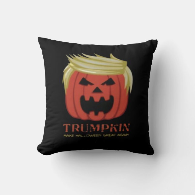Sötskjorta, Trumpkin, Halloween Merch Kudde (Framsida)