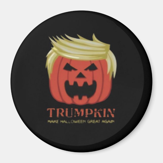 Sötskjorta, Trumpkin, Halloween Merch Magnet (Framsidan)