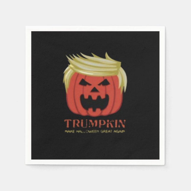 Sötskjorta, Trumpkin, Halloween Merch Pappersservett (Framsidan)