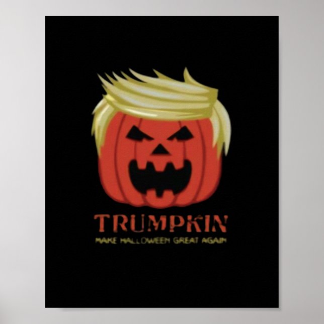 Sötskjorta, Trumpkin, Halloween Merch Poster (Framsidan)