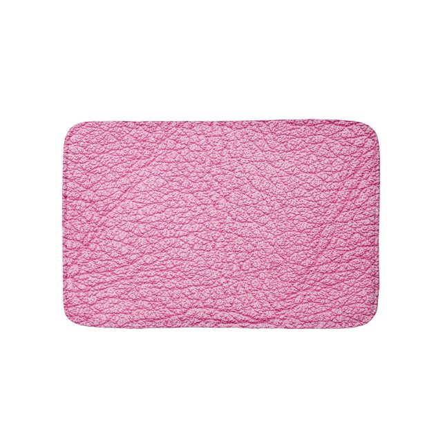 Sötskläder, texturerad rosa. badrumsmatta (Framsidan)