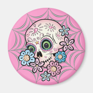 Sötsocker Skull Magnet