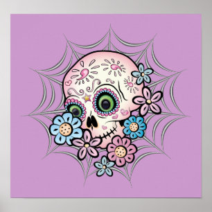 Sötsocker Skull Poster