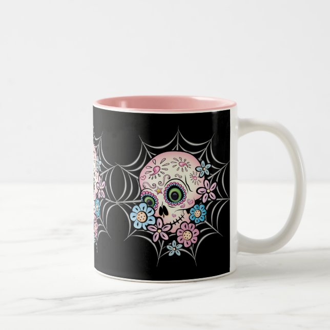 Sötsocker Skull Två-Tonad Mugg (Höger)