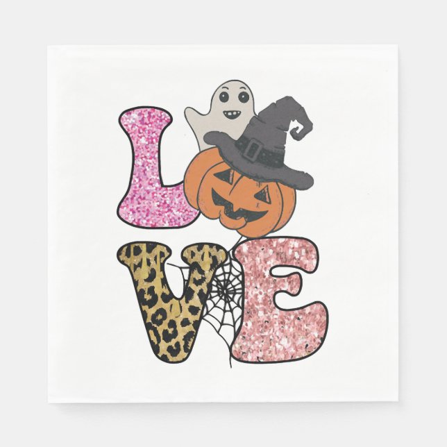 Sötsockerskalle hund rottweiler halloween pappersservett (Framsidan)