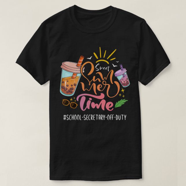 Sötsommartidshögskolan i går, skolsekreterare t shirt (Design framsida)