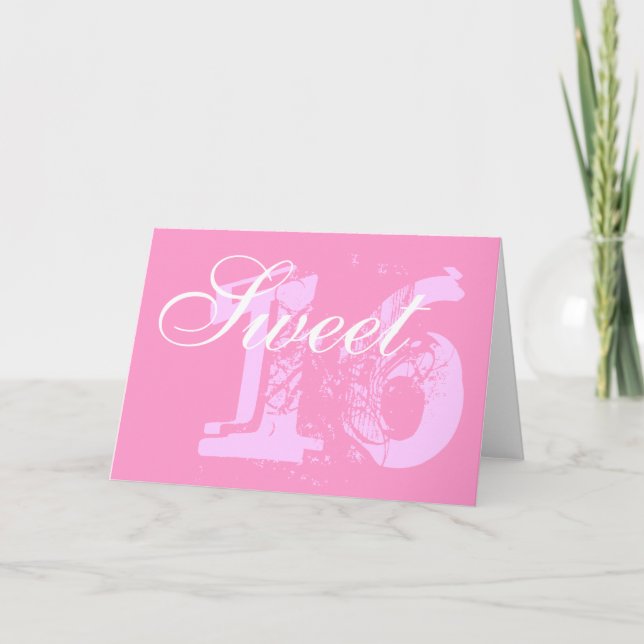 Sött 16 födelsedag kort (Framsida)