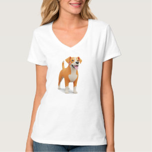 Sött 3D-figur hund isolerad  T Shirt