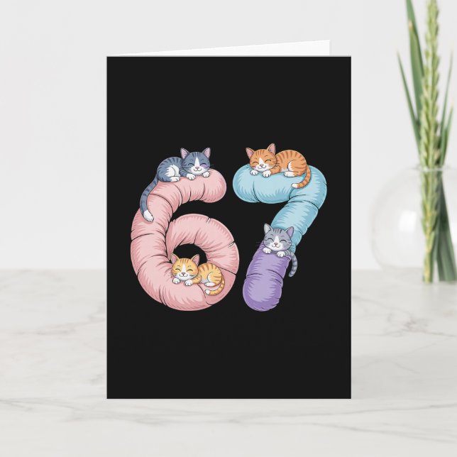 Sött 67 Kattmeme-design  Kort (Framsida)